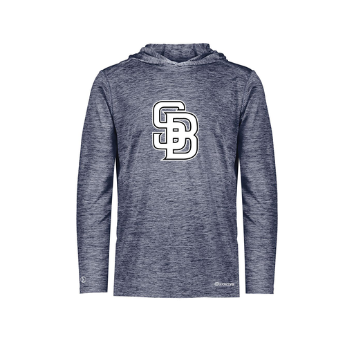 [FOLHCGNV-AS-LOGO3] Decker Men's Charge Hoodie (Adult S, Navy, Logo 3)