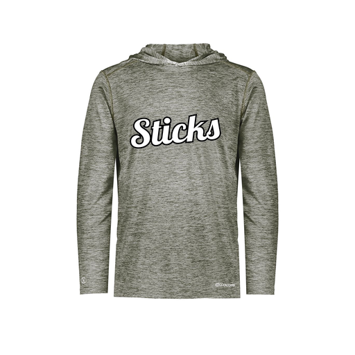 [FOLHCGGY-AS-LOGO1] Decker Men's Charge Hoodie (Adult S, Gray, Logo 1)