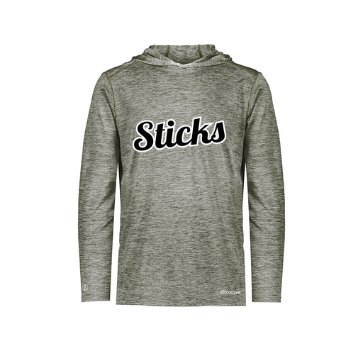 [FOLHCGGY-YS-LOGO2] Decker Youth Charge Hoodie (Youth S, Gray, Logo 2)