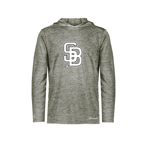 [FOLHCGGY-YS-LOGO3] Decker Youth Charge Hoodie (Youth S, Gray, Logo 3)