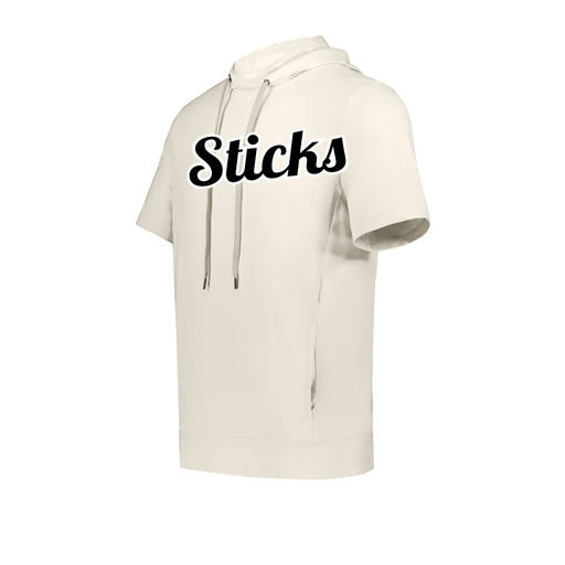 [222605-WHT-YS-LOGO2] YOUTH VENTURA SOFT KNIT SHORT SLEEVE HOODIE (Youth S, White, Logo 2)