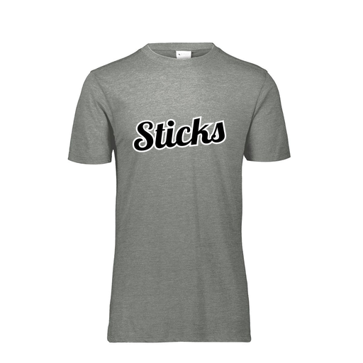 [FTSCUBGY-AS-LOGO2] Decker Men's Tri-Blend T-Shirt - Short Sleeve (Adult S, Gray, Logo 2)