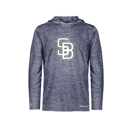 [FOLHCGNV-YS-LOGO3] Decker Youth Charge Hoodie (Youth S, Navy, Logo 3)