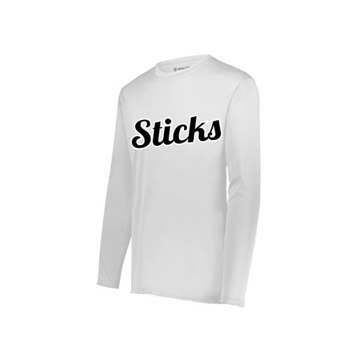 [222822.005.XS-LOGO2] Men's LS Smooth Sport Shirt (Adult XS, White, Logo 2)