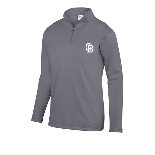[DFW-FFQZ-GRY-AS-LOGO3] Men's FlexFleece 1/4 Zip (Adult S, Gray, Logo 3)