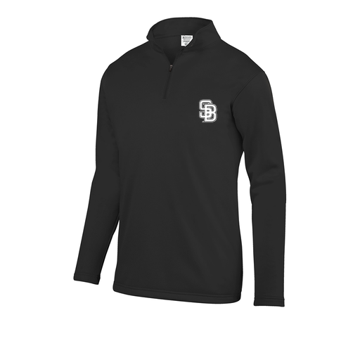 [5508.080.S-LOGO3] Youth FlexFleece 1/4 Zip (Youth S, Black, Logo 3)