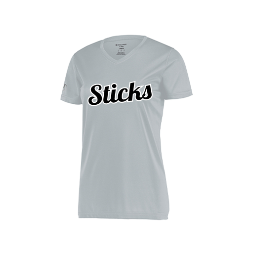 [222820.099.S-LOGO2] Ladies Movement Dri Fit Shirt (Female Adult S, Silver, Logo 2)