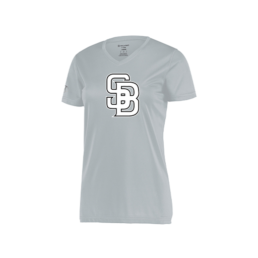 [222820.099.S-LOGO3] Ladies Movement Dri Fit Shirt (Female Adult S, Silver, Logo 3)