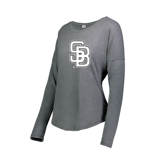 [3077.013.XS-LOGO3] Ladies LS Ultra-blend T-Shirt (Female Adult XS, Gray, Logo 3)